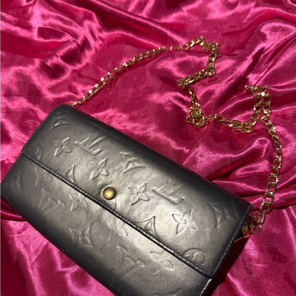 Louis Vuitton Black and Gold Crossbody Bag